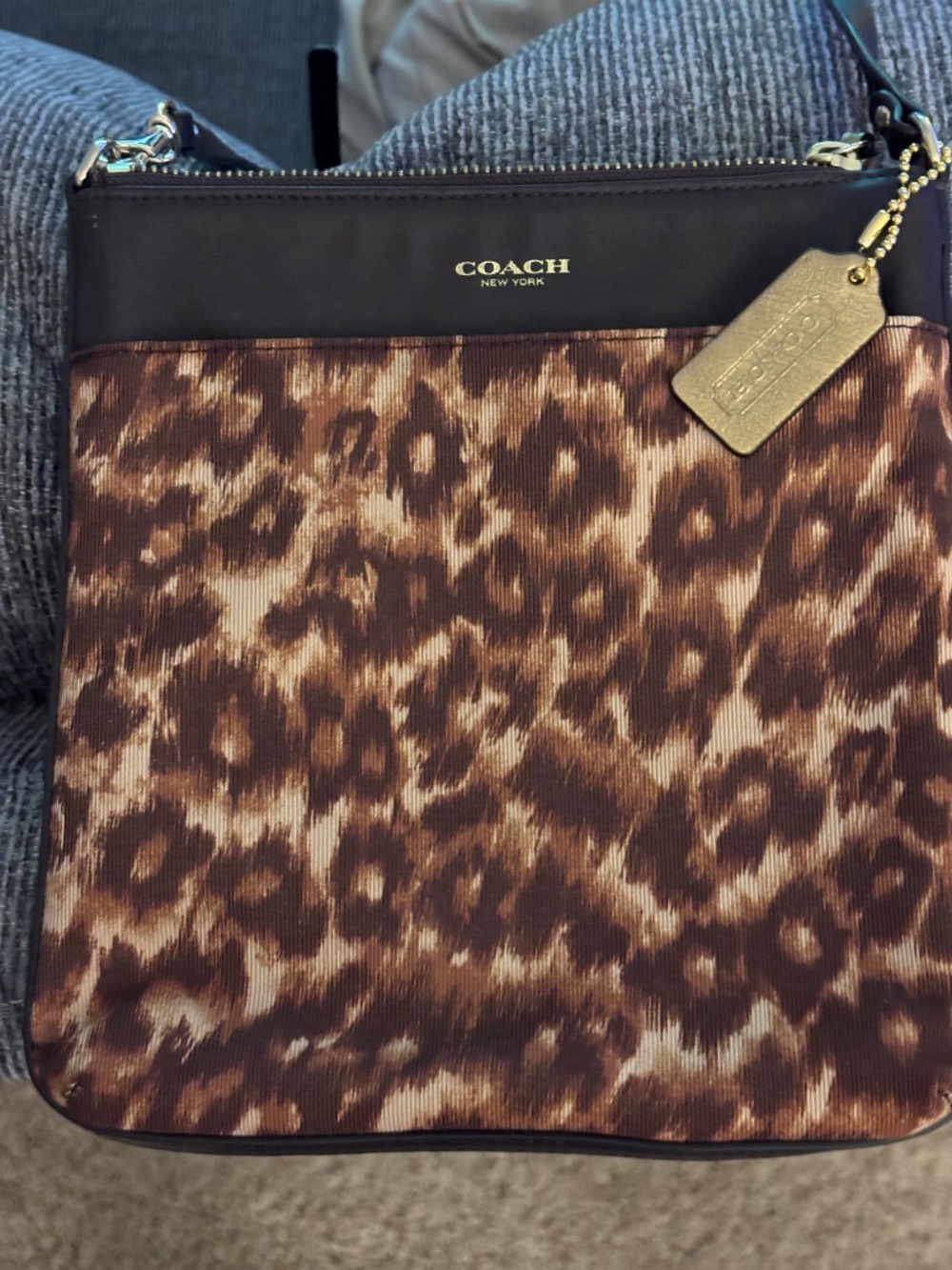 Coach 52104 Madison Ocelot Print NS Swing Pack Crossbody Bag - Picture 2 of 10